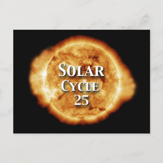 Solcellscykel 25 aktiv Sol Vykort (Framsida)