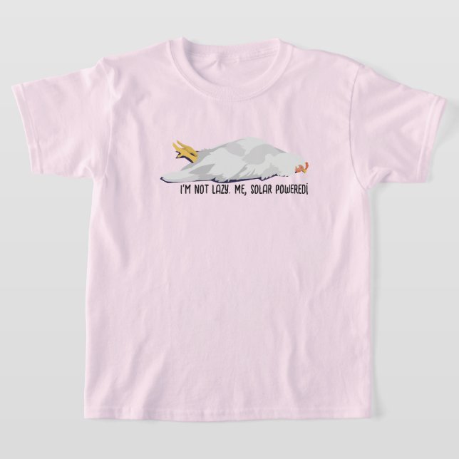 Solcellsdriven höna t shirt (Laydown)
