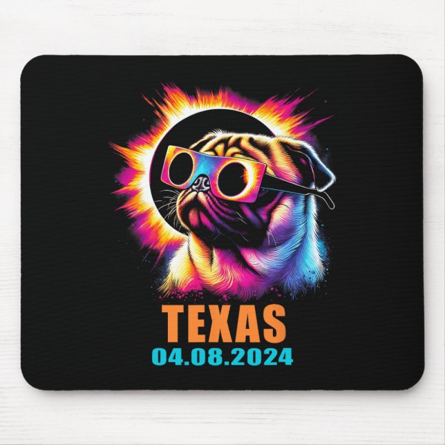 Solcellsklippor 2024 Pug Hund med gel Musmatta (Framsidan)