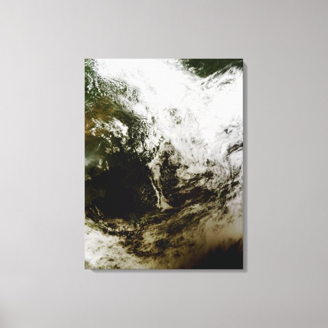 Solcellsklips över Sydostasien Canvastryck (Framsida)