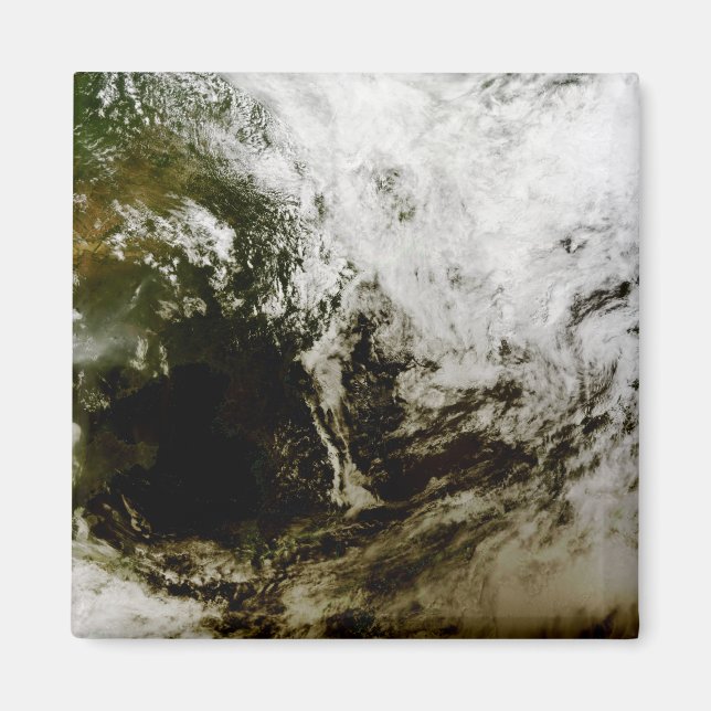 Solcellsklips över Sydostasien Magnet (Framsidan)