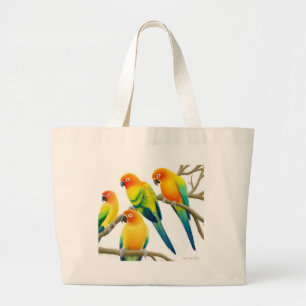 SolConure papegojor hänger lös Jumbo Tygkasse