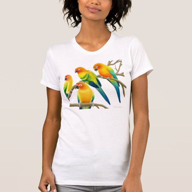 SolConure papegojor kammar hem nackeutslagsplatsen Tröja (Framsida)