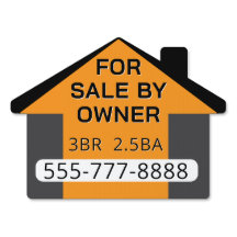 SOLD! Försäljningsskylt för hus säljes av ägare