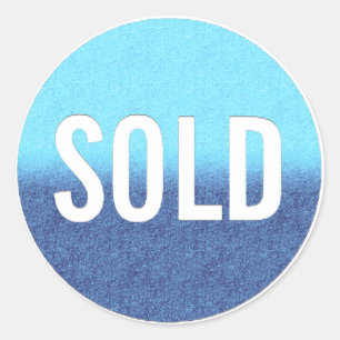Sold out Ombre Ocean Beach Real Gods Agent Runt Klistermärke