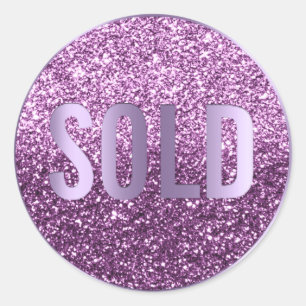 Sold Out Violet Lila Metallic Real Gods Agent Runt Klistermärke