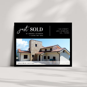 Sold Real Gods Egendom Realtor Marknadsföring Vykort