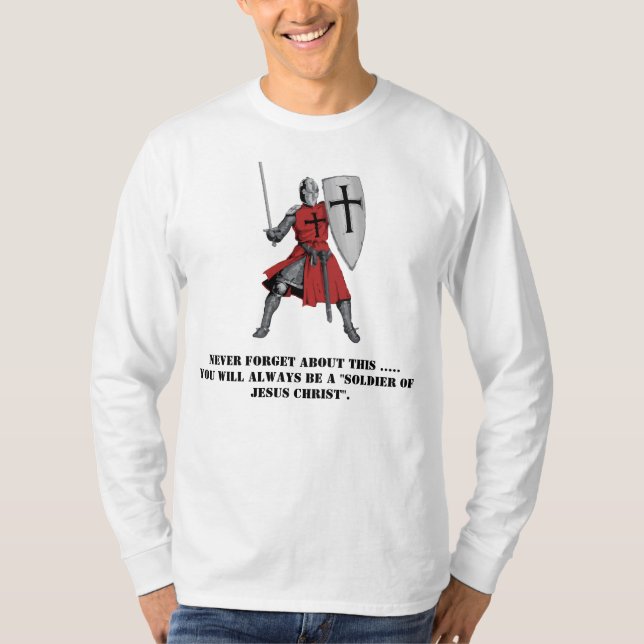 Soldat av den Jesus Kristus T Shirt (Framsida)