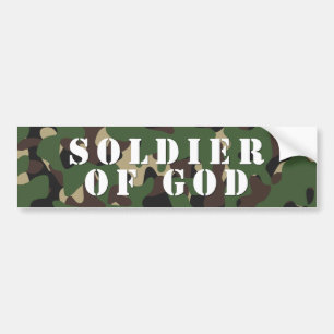 Soldat av guden bildekal