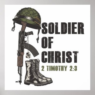 Soldat av Jesus Kristus Kristna armés Faith Poster