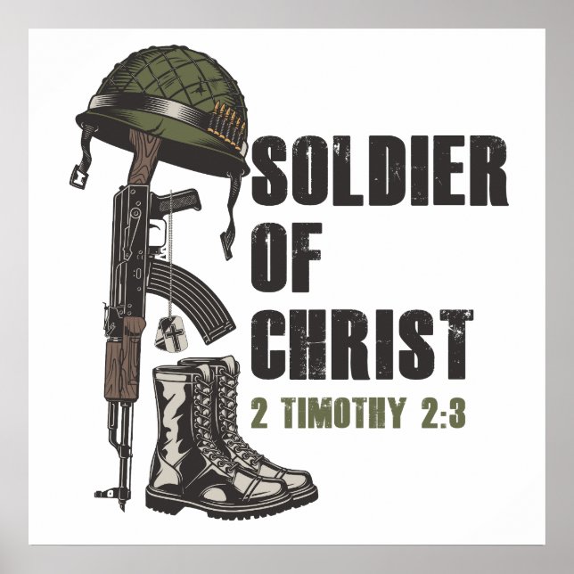 Soldat av Jesus Kristus Kristna armés Faith Poster (Framsidan)