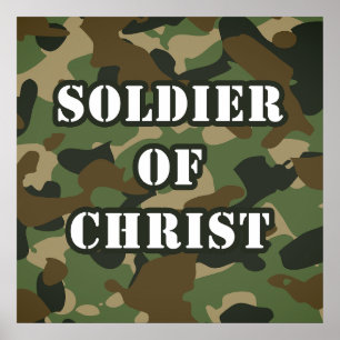 Soldat av Jesus Kristus Kristna armés Faith Poster