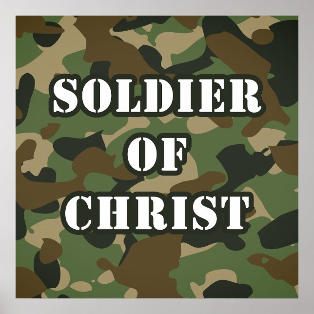 Soldat av Jesus Kristus Kristna armés Faith Poster (Framsidan)