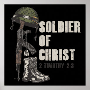 Soldat av Jesus Kristus Kristna armés Faith Poster