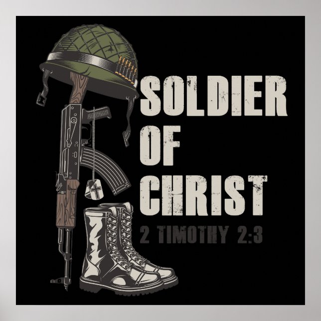 Soldat av Jesus Kristus Kristna armés Faith Poster (Framsidan)