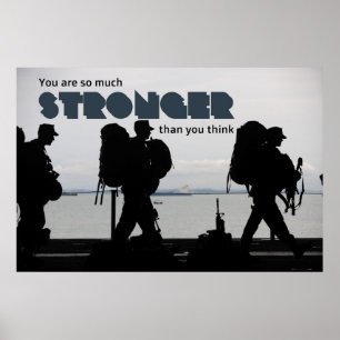 Soldat Boot Camp-kadedet, så mycket starkare armés Poster