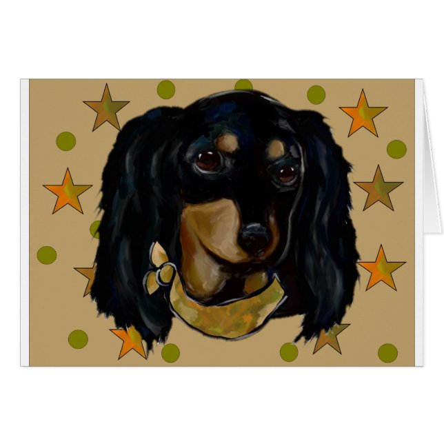 Soldat Doxie Hälsningskort (Framsidan Horizontal)
