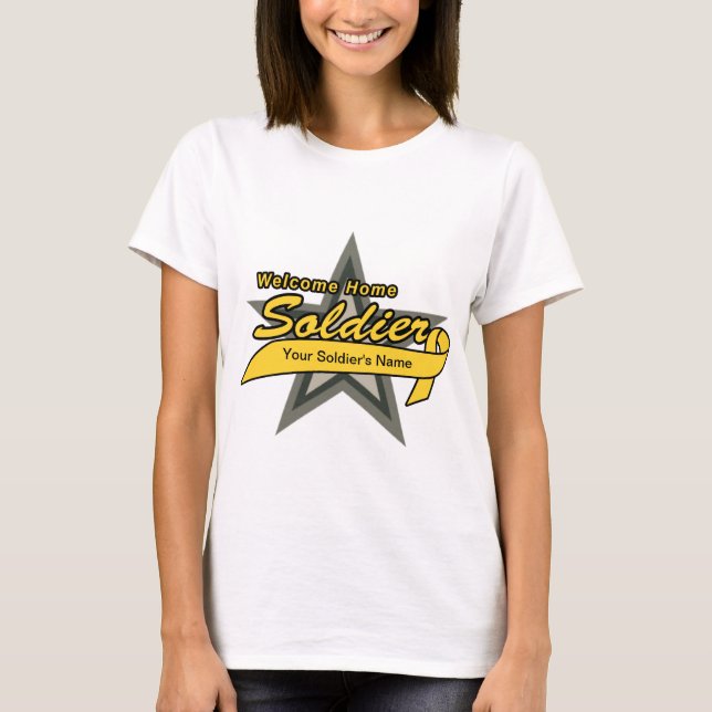 Soldat för Customizeable välkomnandehem Tee (Framsida)