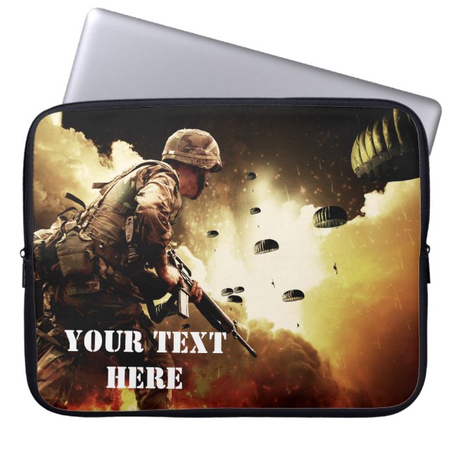 Soldat för spel Ground Combat Laptop Fodral (Framsidan)