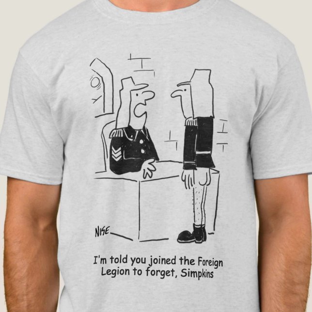 Soldat i Fransk Foreign Legion Tecknad T Shirt (Skapare uppladdad)