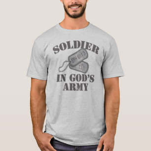 Soldat i gud armé Dogtags Tee