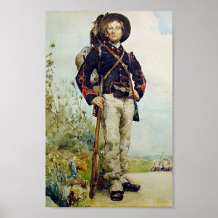 Soldat i krig poster