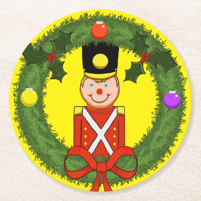 Soldat i Wandeans Helgdag Underlägg Papper Rund (Framsidan)