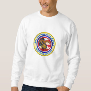 Soldat inom Proud Army Quartermaster Corps Lång Ärmad Tröja