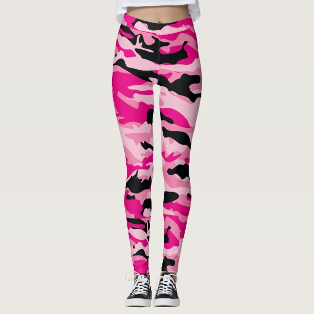 soldat- JANE militär kamouflagedamasker Leggings (Framsida)
