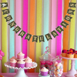 Soldat Joe Kamouflage Fest Gratulationer Vimplar