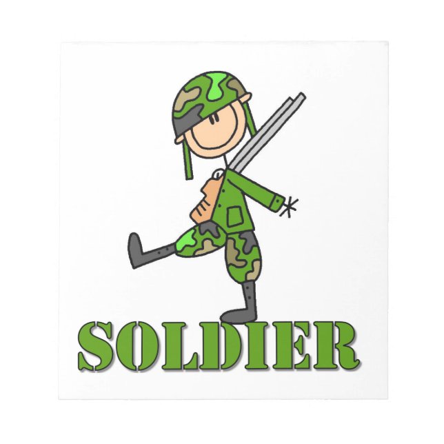 Soldat Klibbfigur Anteckningsblock (Framsida)
