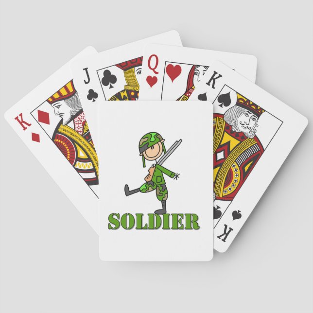 Soldat Klibbfigur Casinokort (Baksidan)