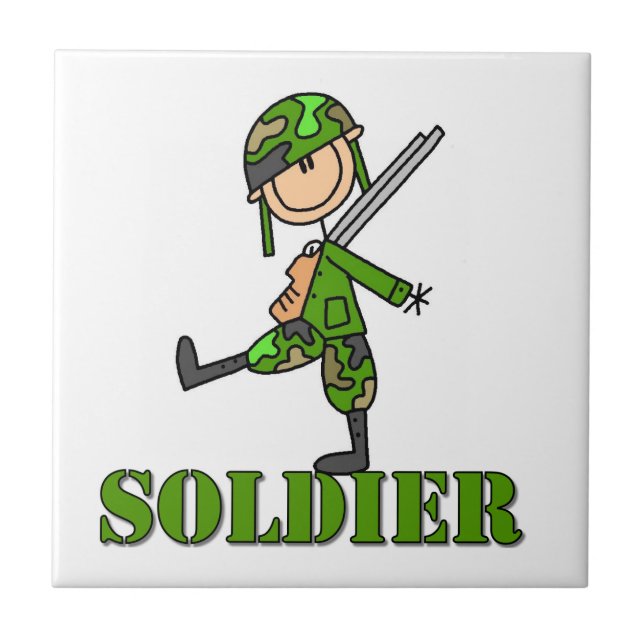 Soldat Klibbfigur Kakelplatta (Framsidan)