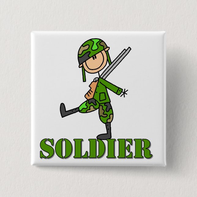 Soldat Klibbfigur Knapp (Framsida)