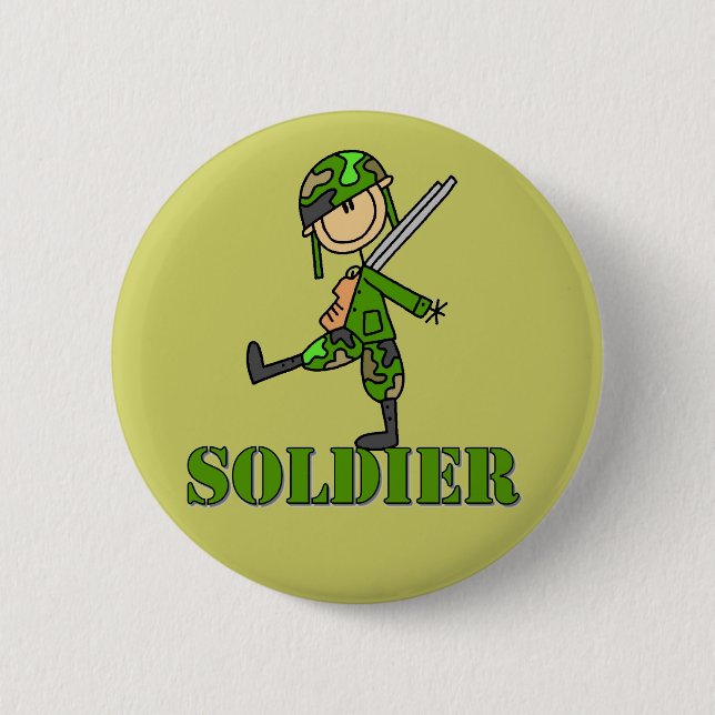 Soldat Klibbfigur Knapp (Framsida)