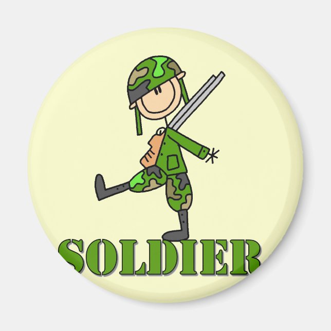 Soldat Klibbfigur Magnet (Framsidan)