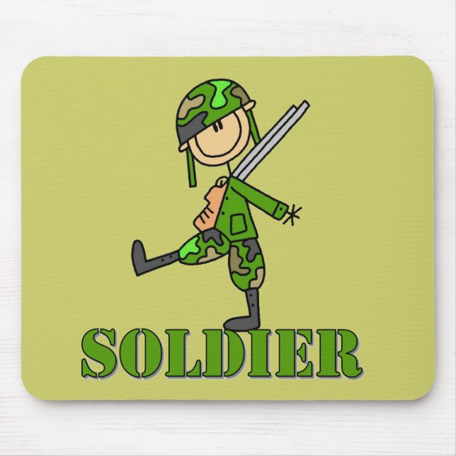 Soldat Klibbfigur Musmatta (Framsidan)