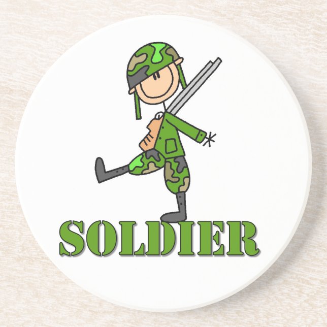Soldat Klibbfigur Underlägg (Framsidan)