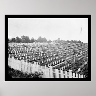 Soldat kyrkogård i Alexandria, VA 1865 Poster