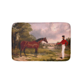 Soldat med en officers häst badrumsmatta