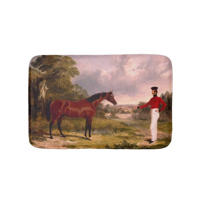 Soldat med en officers häst badrumsmatta (Framsidan)