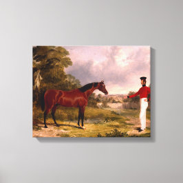 Soldat med en officers häst canvastryck