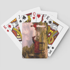 Soldat med en officers häst casinokort