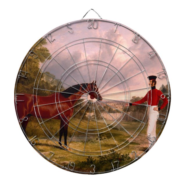 Soldat med en officers häst darttavla (Framsidan)