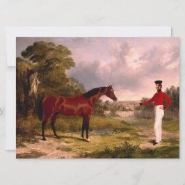 Soldat med en officers häst kort