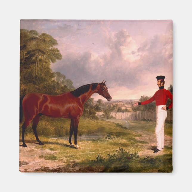 Soldat med en officers häst magnet (Framsidan)