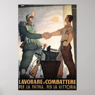 Soldat och arbetare poster