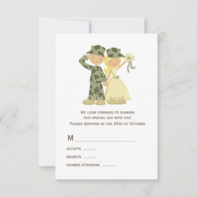 Soldat- och Bride-Bröllop OSA (Framsida)