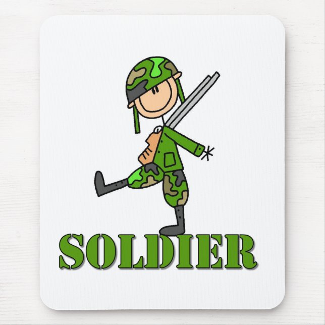 Soldat Stickfigur Musmatta (Framsidan)