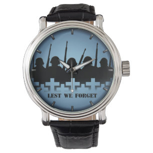 Soldat Tribute Watch Lest we Glöm Wrist Watch Armbandsur